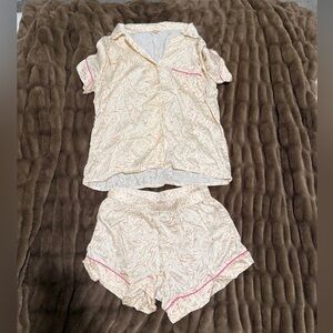 Eberjey Inez Washable Silk Printed Shot PJ Set